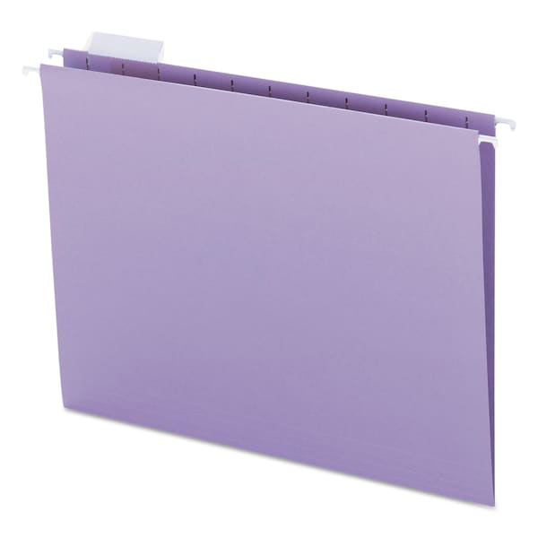 Hanging File Folder, Lavender, PK25